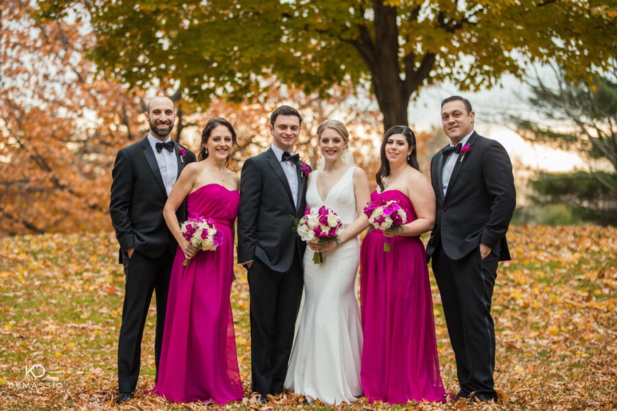 Kevin Demassio Photography Fall Wedding Party color scheme