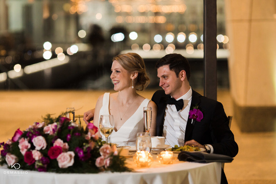 Kevin Demassio Photography Sweetheart table reception bride and groom