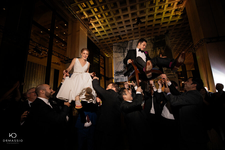 New York State Museum wedding dancefloor reception
