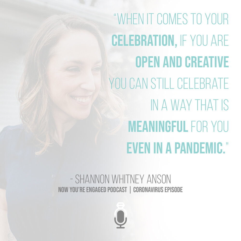 Shannon Whitney Anson wedding advice during the pandemic