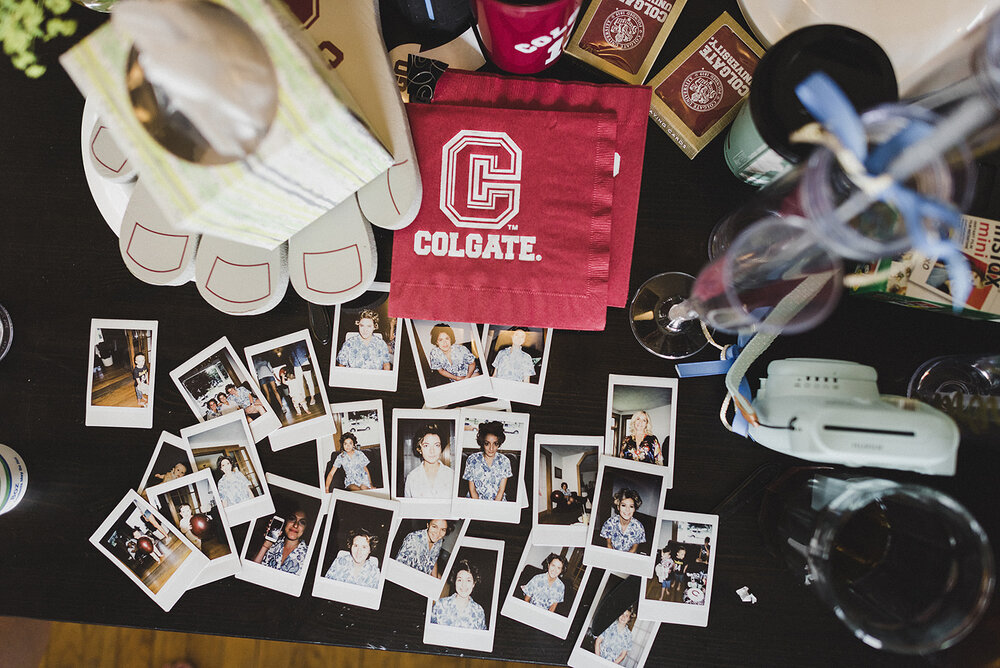 Colgate College bachelorette polaroid
